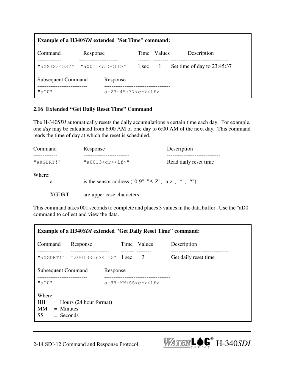 H-340 sdi | Xylem H-340SDI User Manual | Page 28 / 32