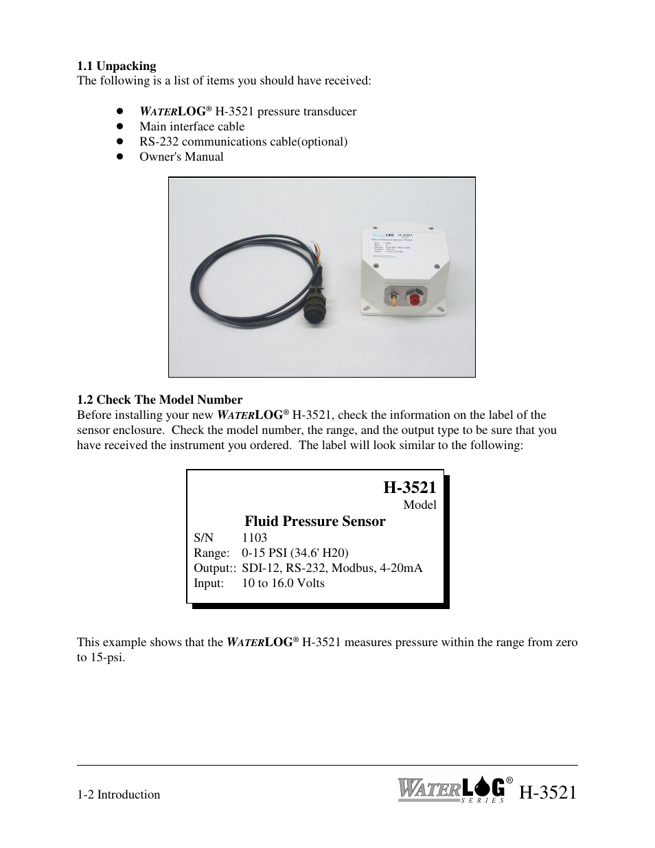 H-3521 | Xylem H-3521 User Manual | Page 10 / 57