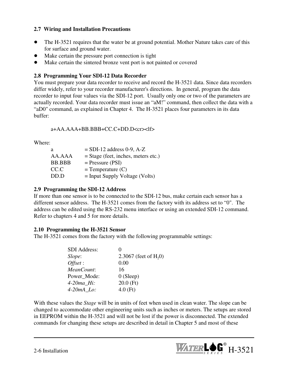H-3521 | Xylem H-3521 User Manual | Page 16 / 57