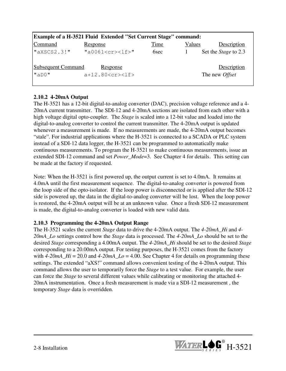H-3521 | Xylem H-3521 User Manual | Page 18 / 57