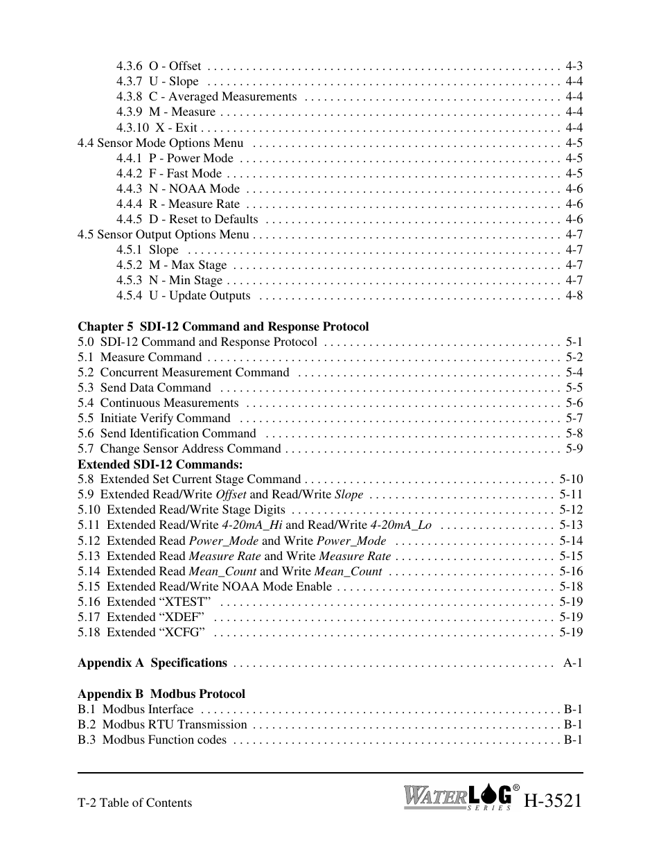 H-3521 | Xylem H-3521 User Manual | Page 6 / 57