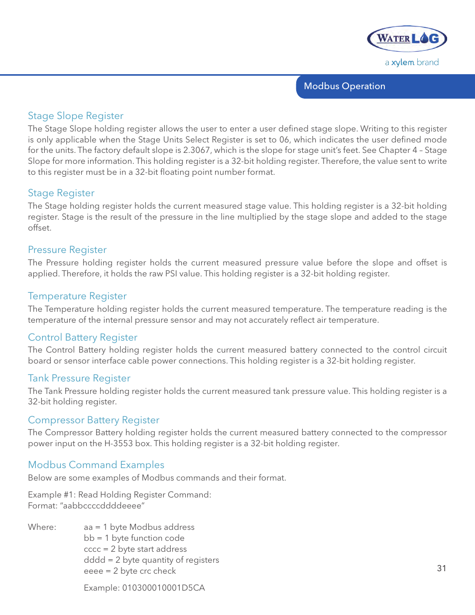 Xylem H-3553 User Manual | Page 33 / 36