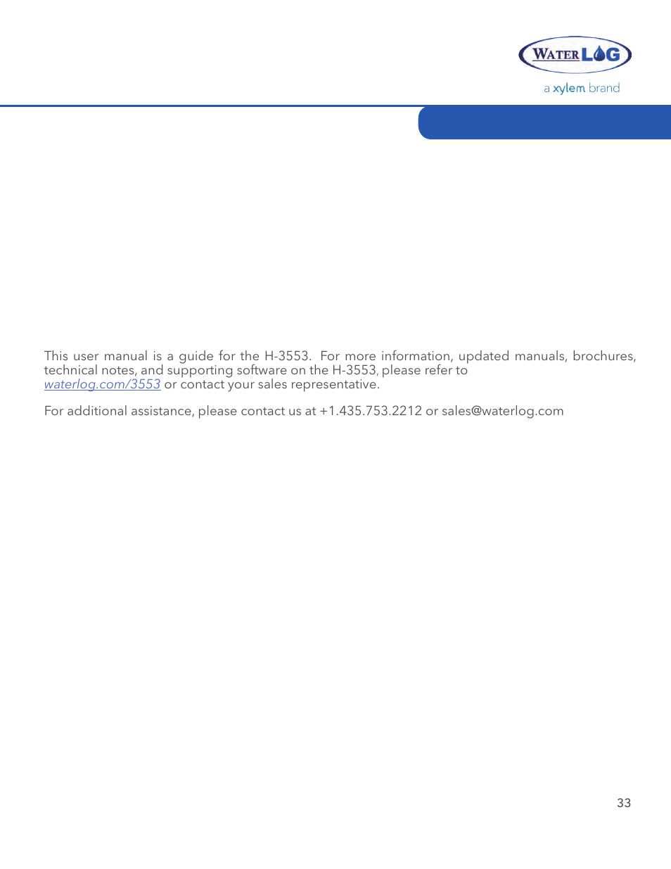 Xylem H-3553 User Manual | Page 35 / 36