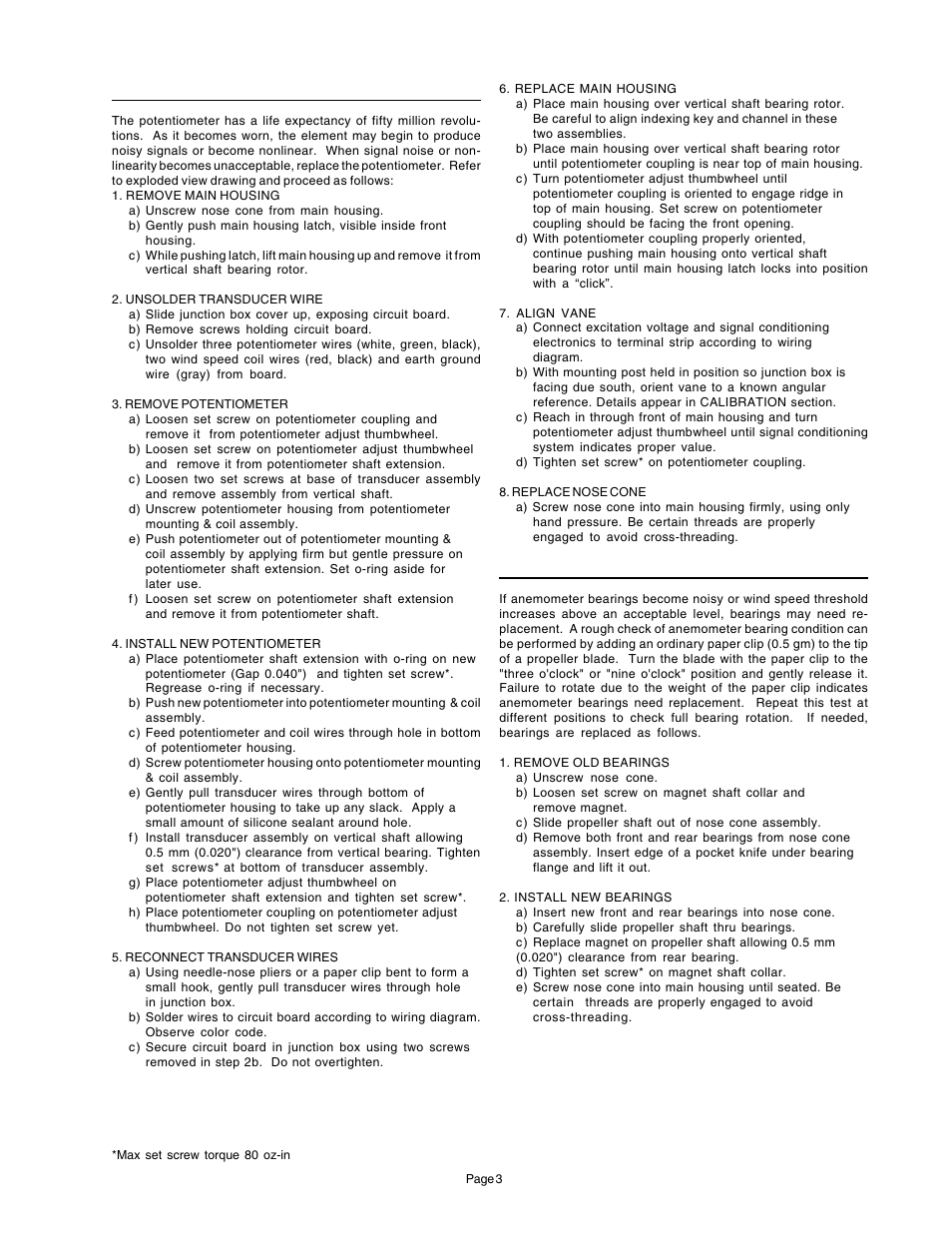 Xylem H-375 04101 WIND MONITOR-JR User Manual | Page 4 / 18
