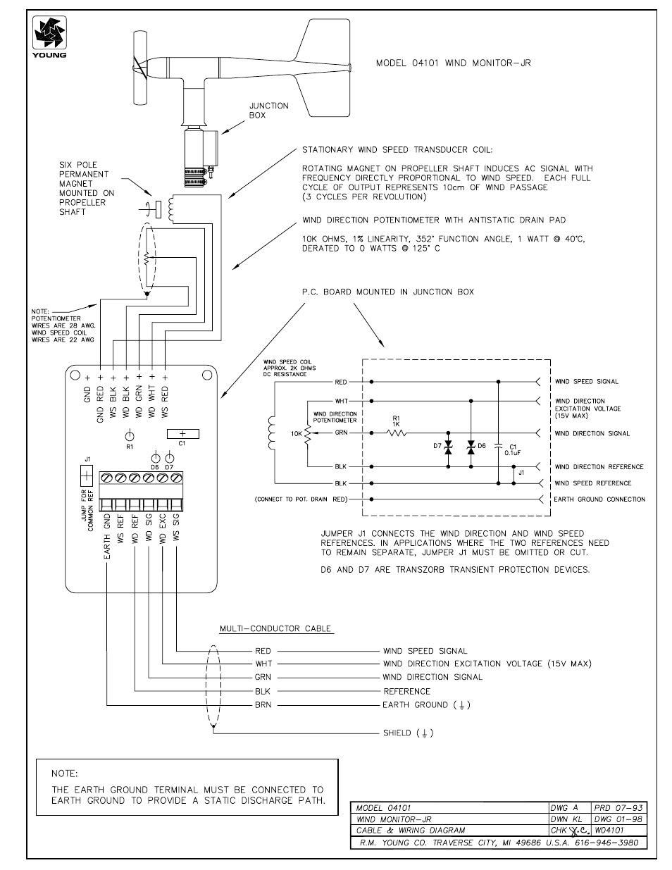 Xylem H-375 04101 WIND MONITOR-JR User Manual | Page 6 / 18