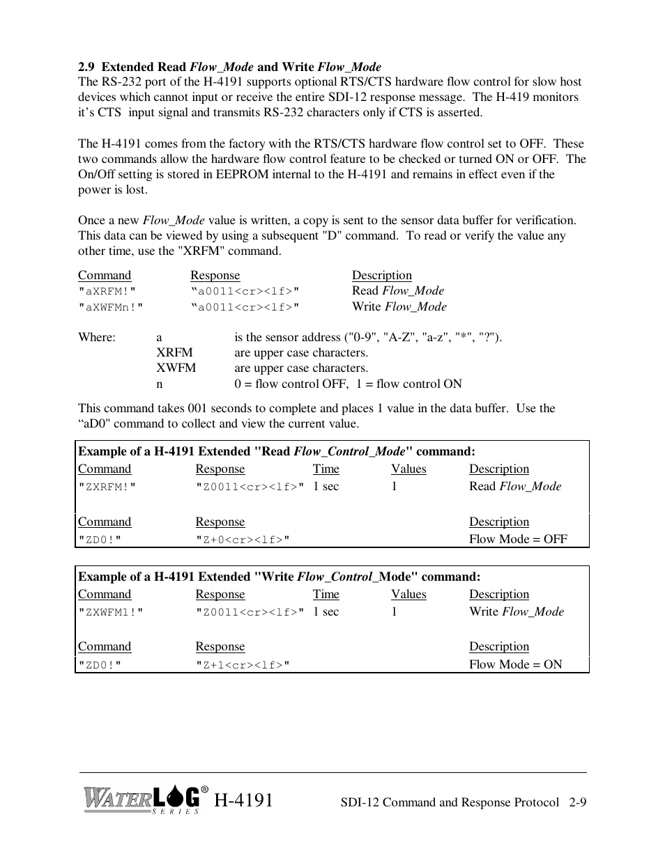 H-4191 | Xylem H-4191 User Manual | Page 19 / 21
