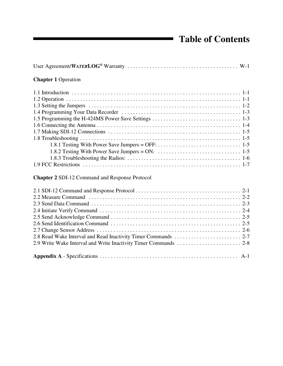 Xylem H-424MS V1.0 User Manual | Page 3 / 25