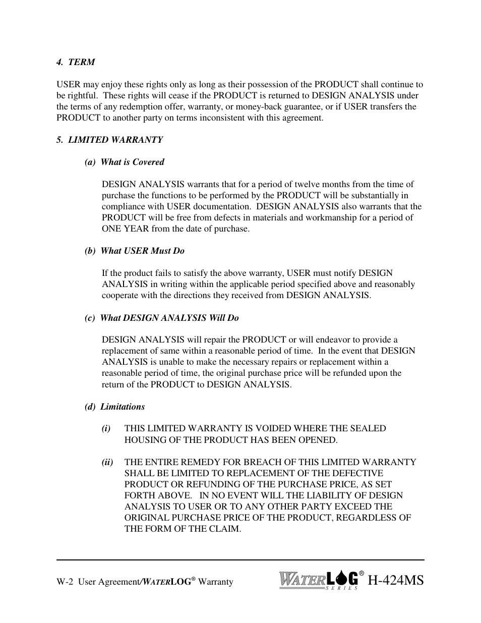H-424ms | Xylem H-424MS V1.0 User Manual | Page 6 / 25