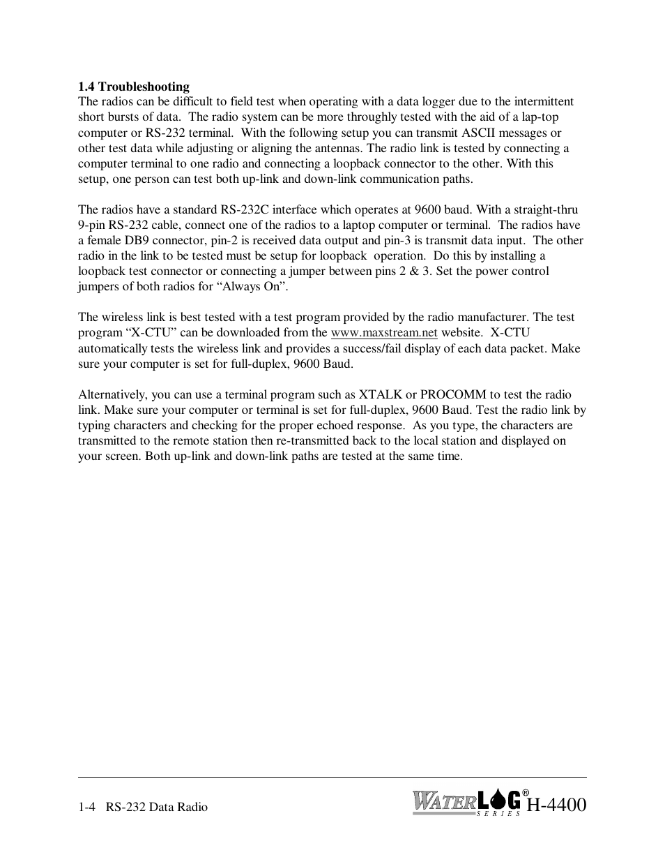 H-4400 | Xylem H-4400 User Manual | Page 6 / 7