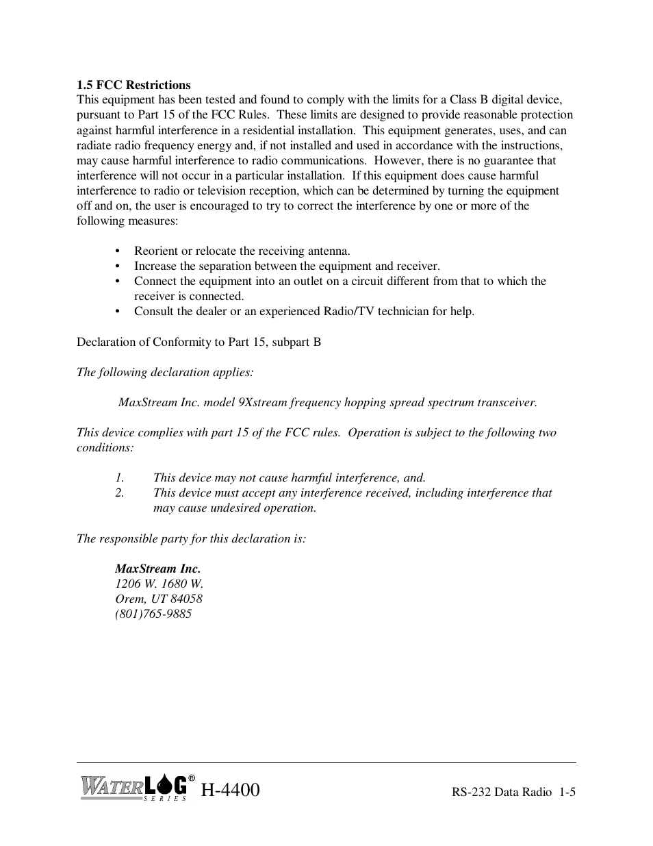 H-4400 | Xylem H-4400 User Manual | Page 7 / 7