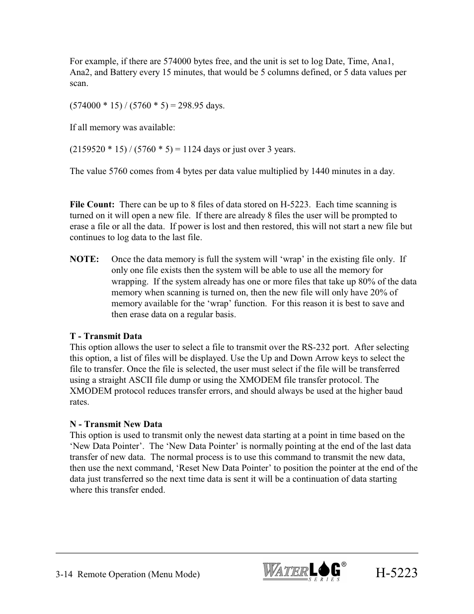 H-5223 | Xylem H-5223 User Manual | Page 36 / 107