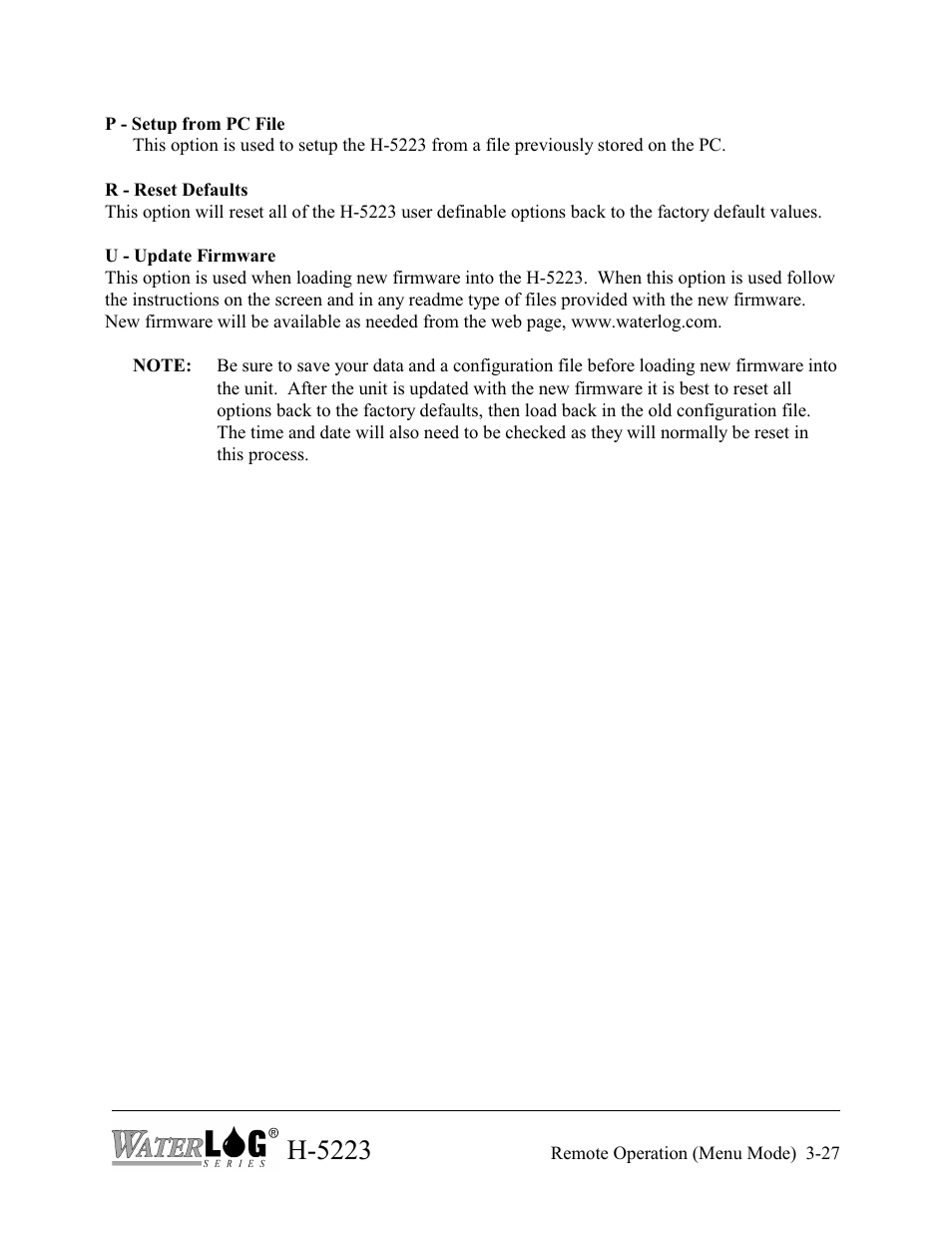 H-5223 | Xylem H-5223 User Manual | Page 49 / 107