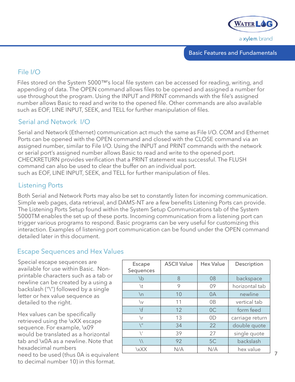 Xylem System 5000 BASIC Manual User Manual | Page 9 / 54