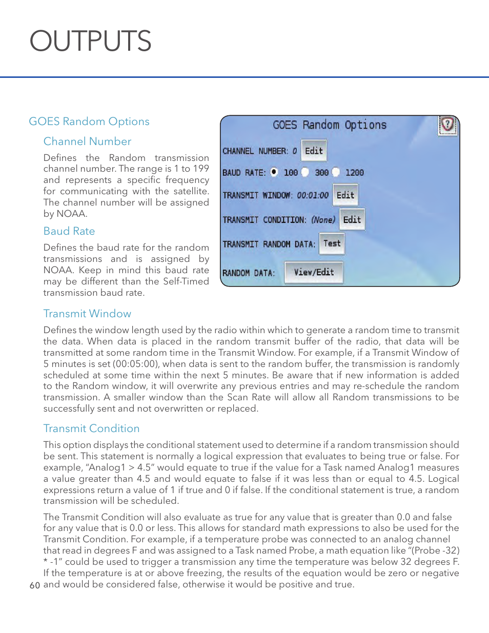 Outputs | Xylem System 5000 User Manual User Manual | Page 62 / 136