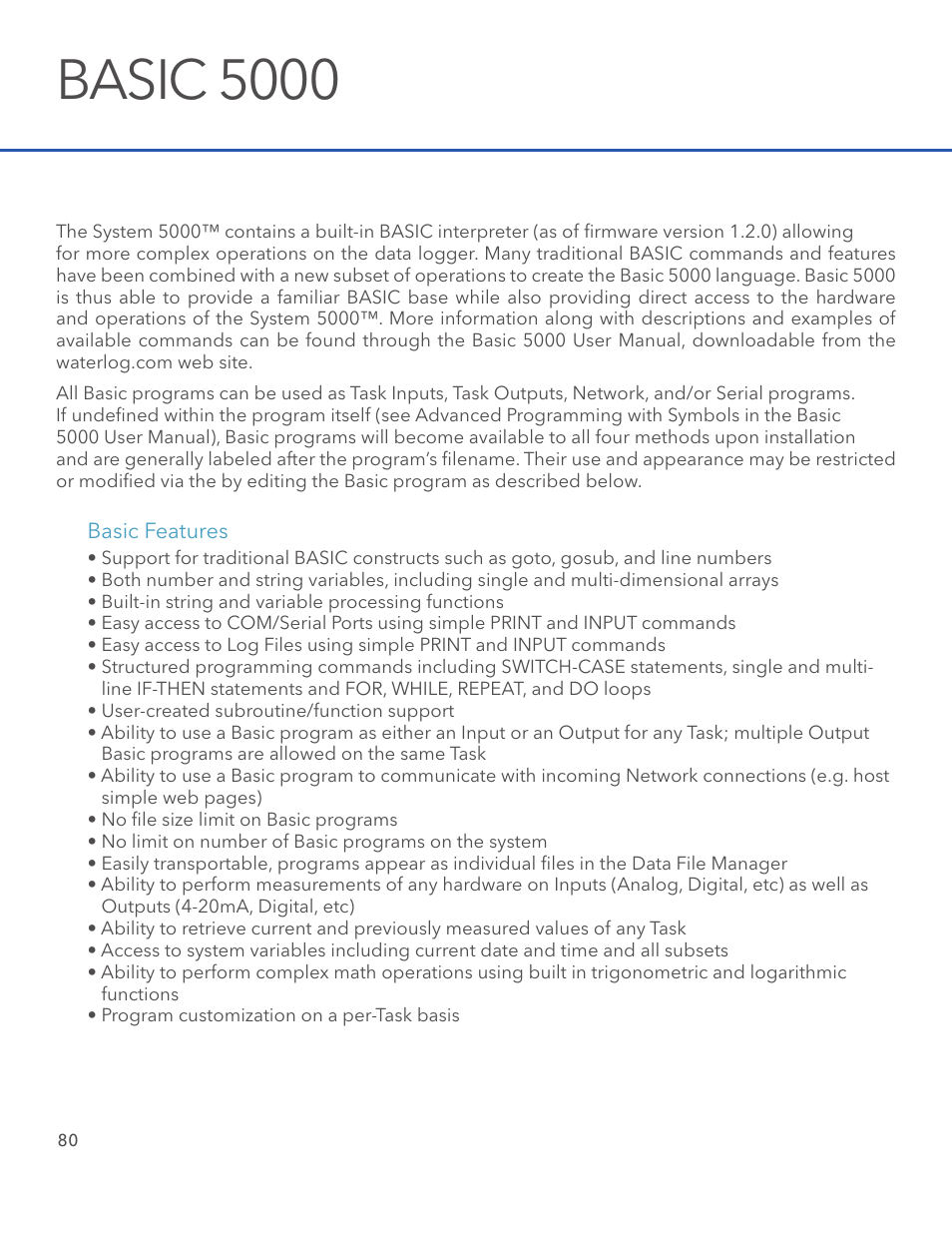 Basic 5000 | Xylem System 5000 User Manual User Manual | Page 82 / 136