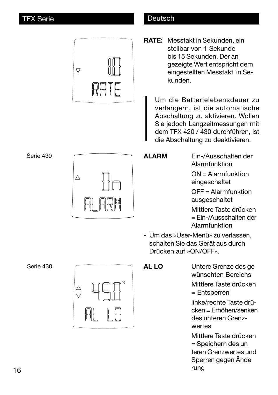 Xylem TFX Serie User Manual | Page 16 / 38