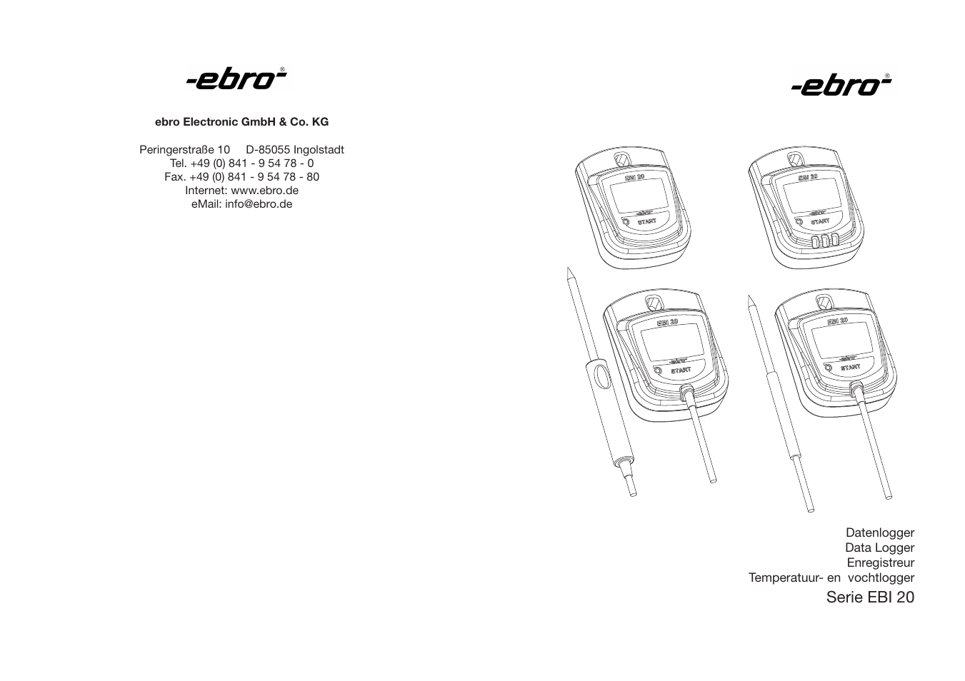 Xylem EBI 20 Serie User Manual | 20 pages