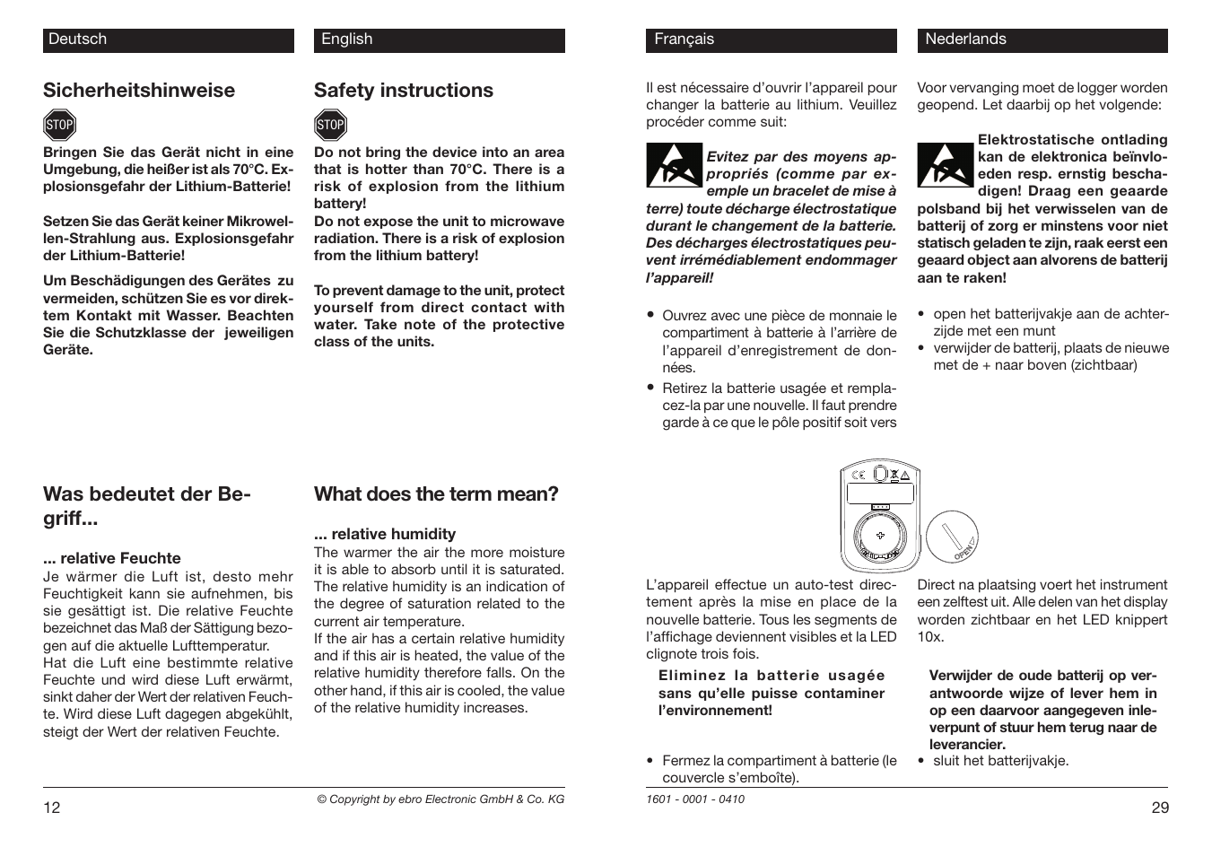 Safety instructions, Was bedeutet der be- griff, What does the term mean | Sicherheitshinweise | Xylem EBI 20 Serie User Manual | Page 12 / 20