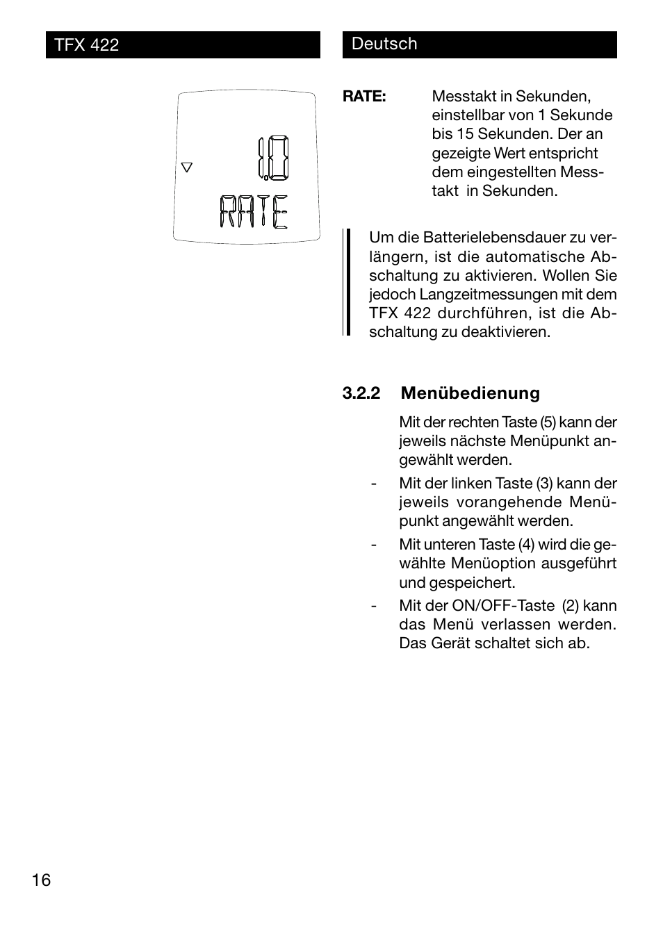 Xylem TFX 422 User Manual | Page 16 / 36