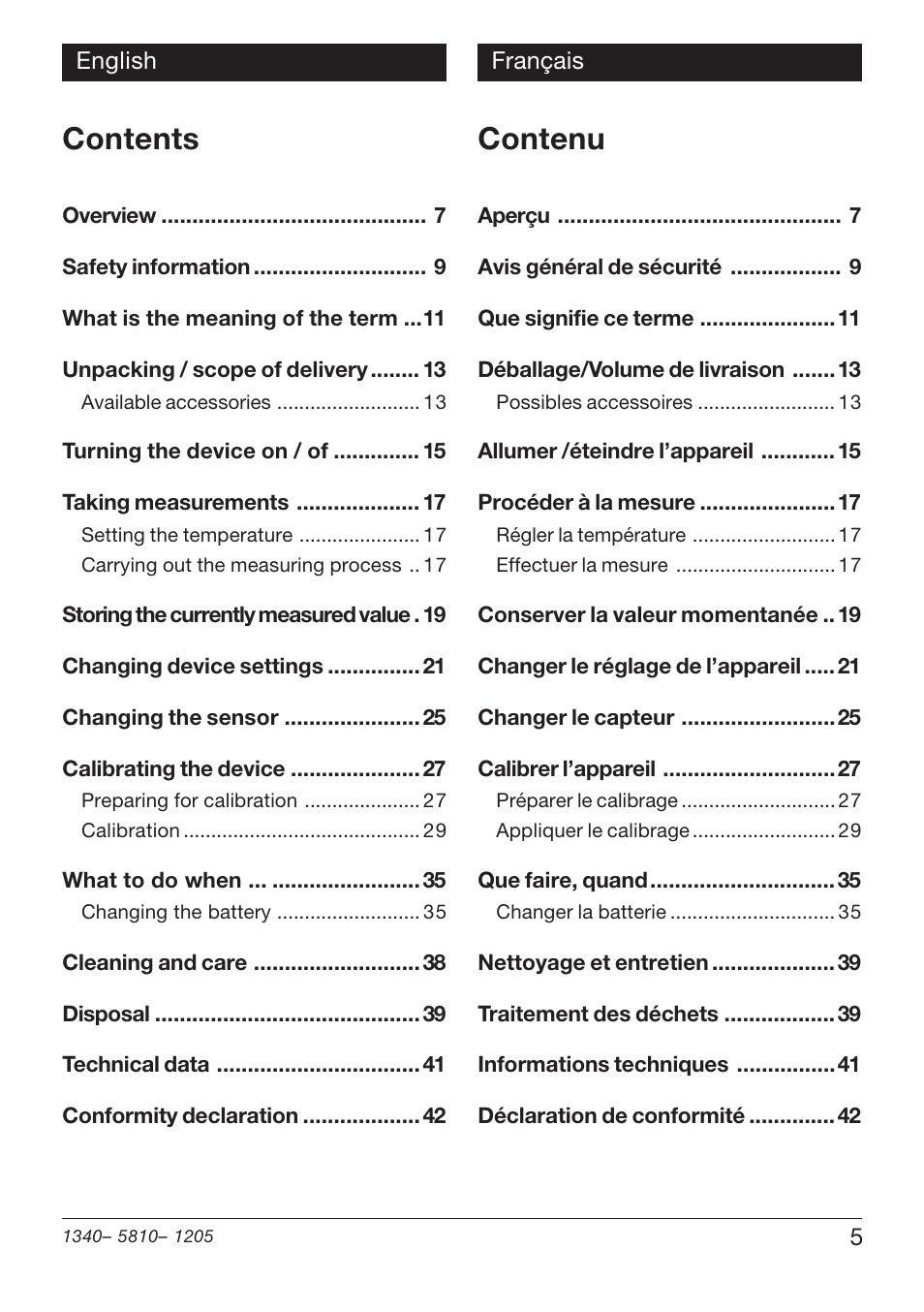 Xylem PHT 810 User Manual | Page 5 / 42