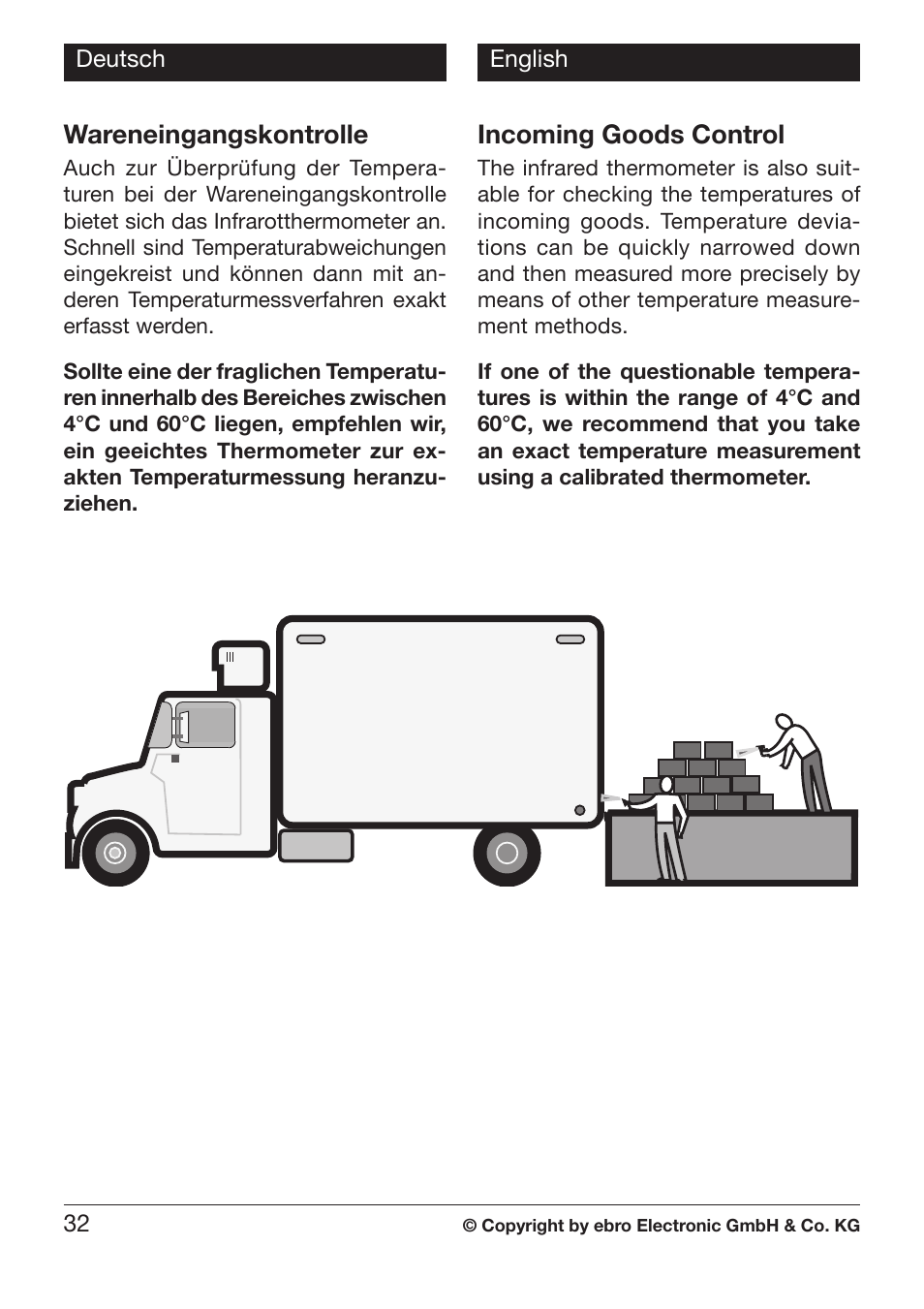 Wareneingangskontrolle, Incoming goods control | Xylem TLC 730 User Manual | Page 32 / 48