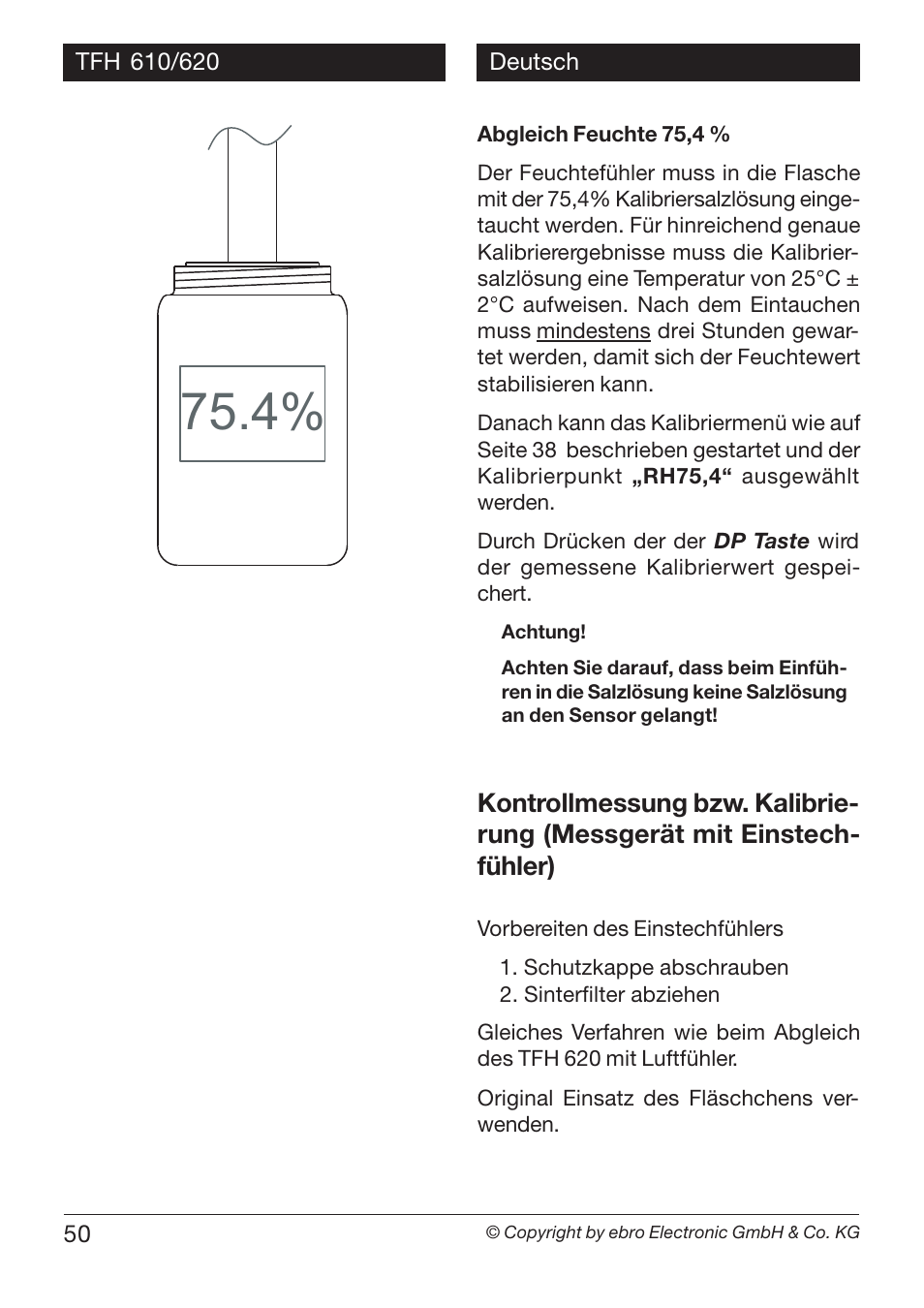 Xylem TFH 610/620 User Manual | Page 50 / 56