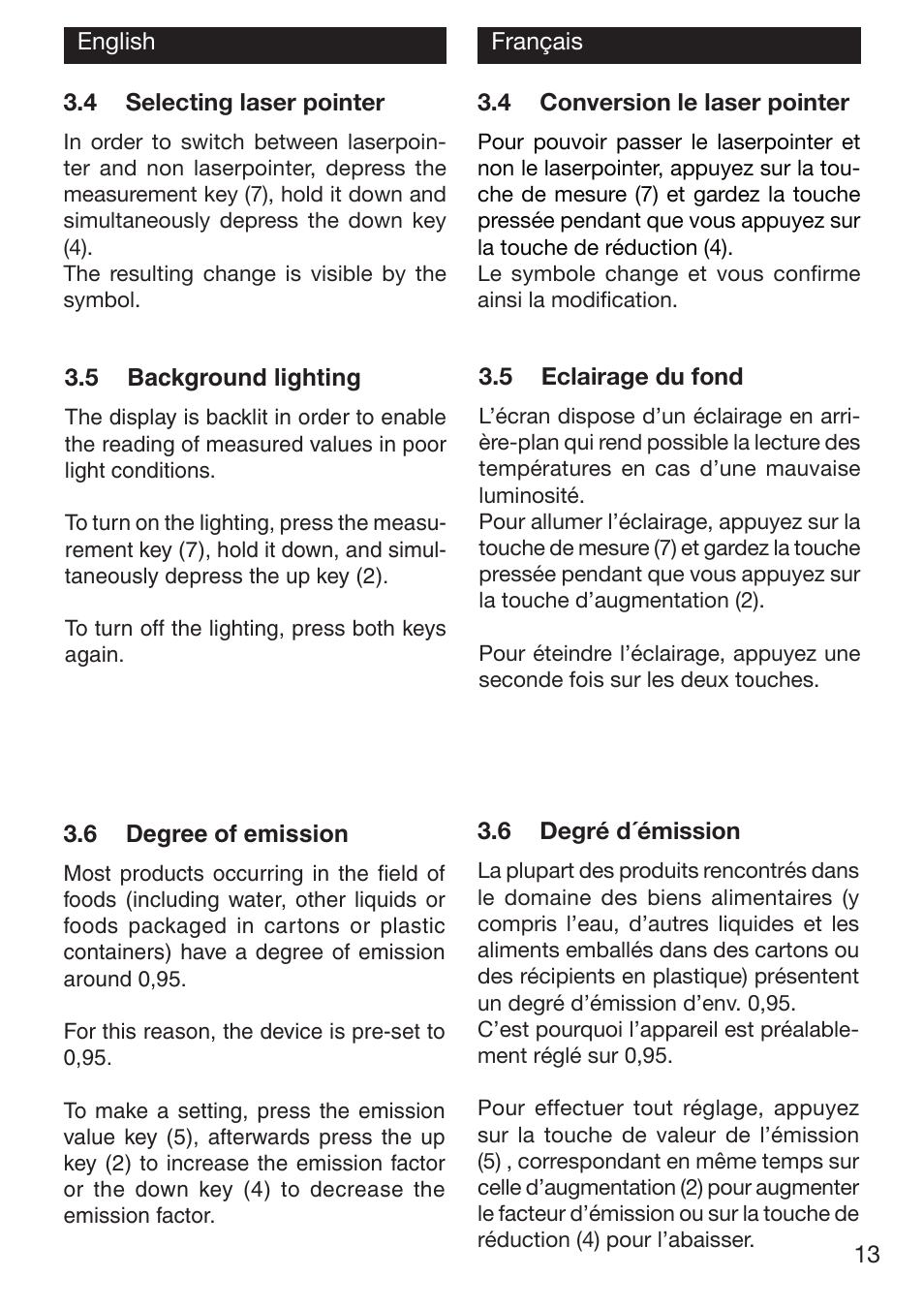 Xylem TFI 550 User Manual | Page 13 / 36