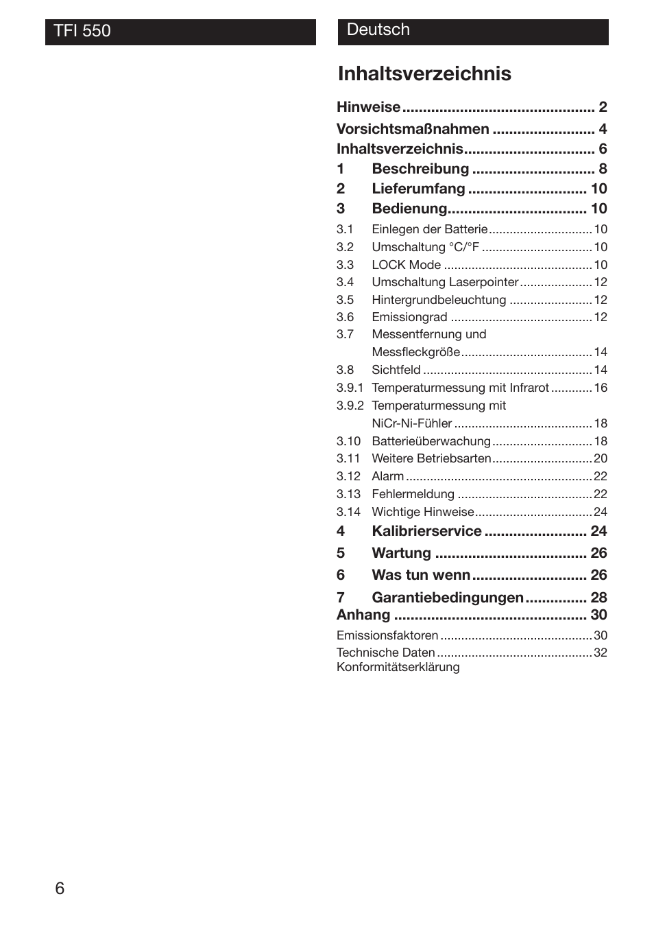 Xylem TFI 550 User Manual | Page 6 / 36