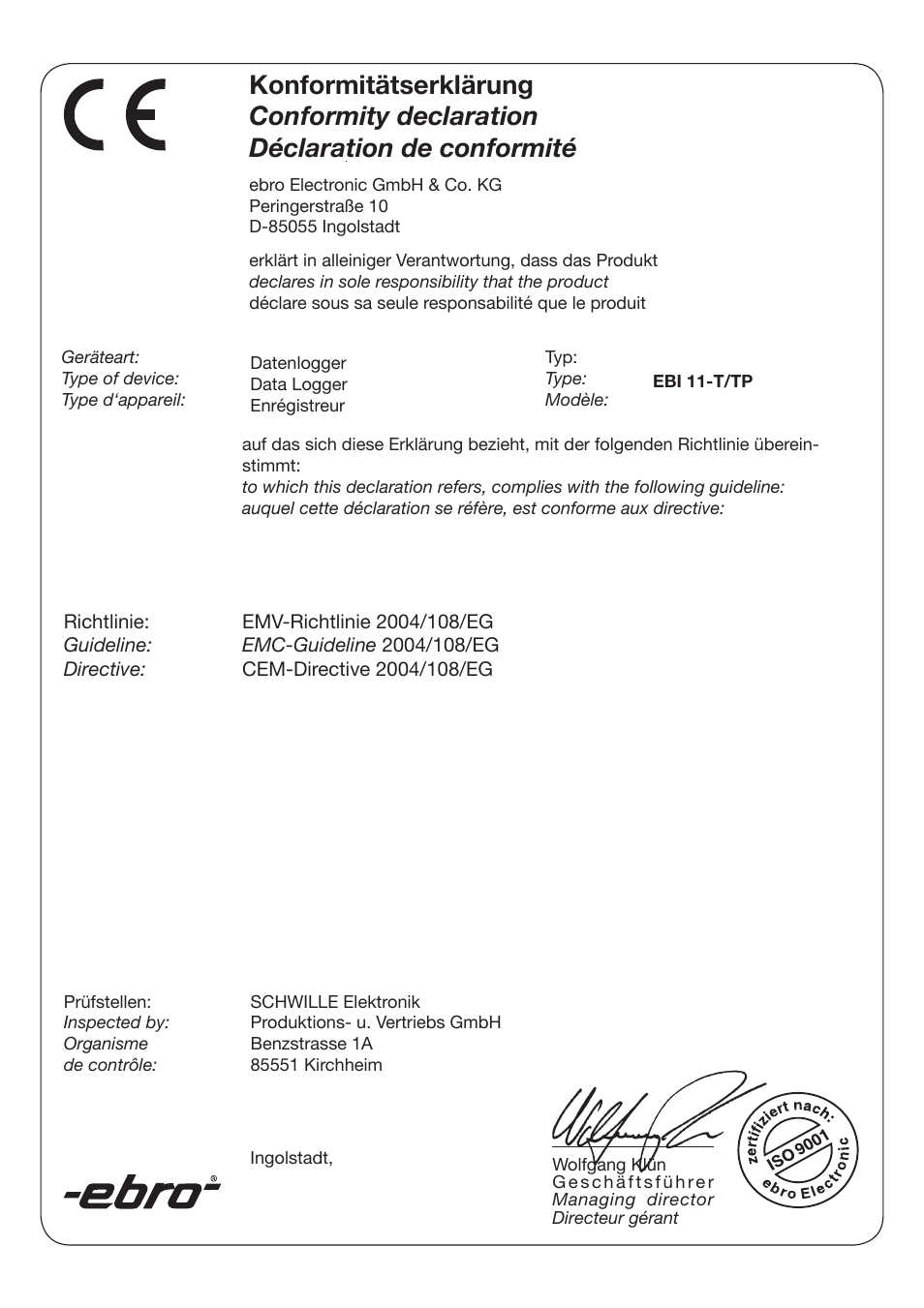 Xylem EBI 11 User Manual | Page 28 / 28
