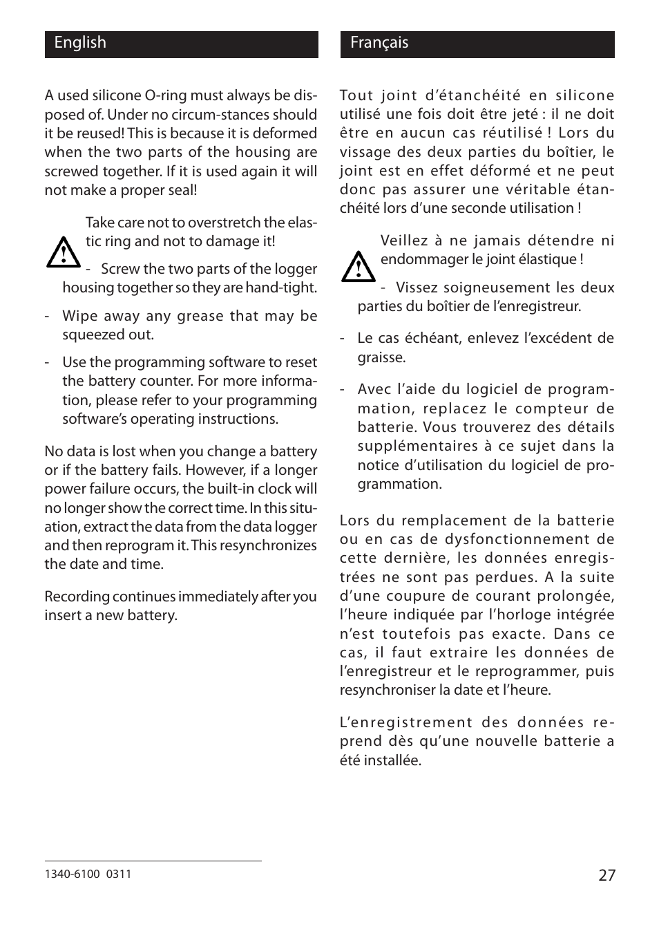 Xylem EBI 10 Serie User Manual | Page 27 / 40