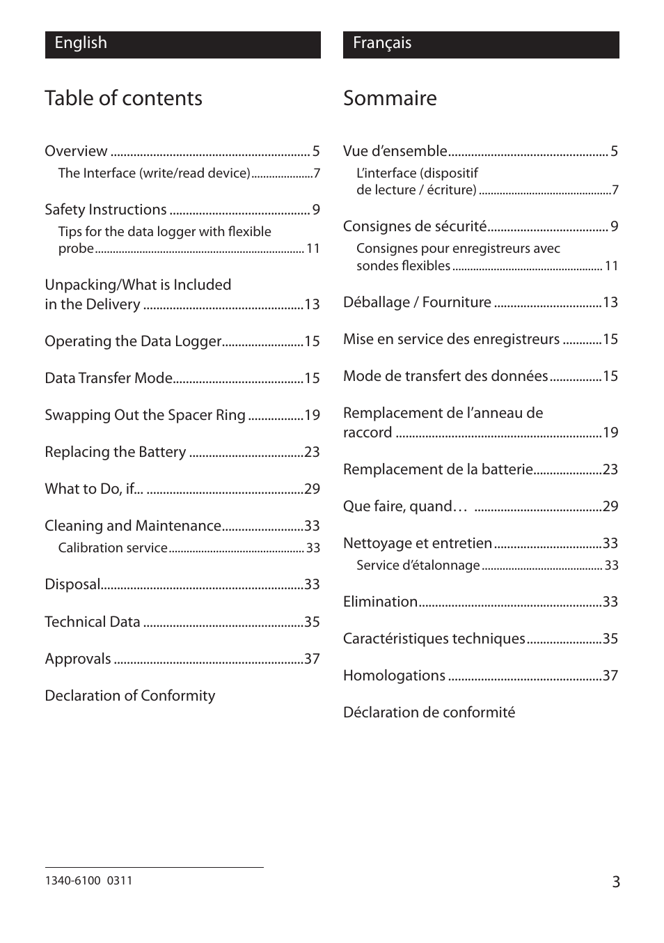 Xylem EBI 10 Serie User Manual | Page 3 / 40