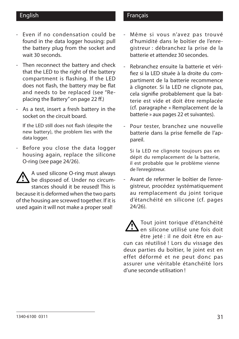 Xylem EBI 10 Serie User Manual | Page 31 / 40