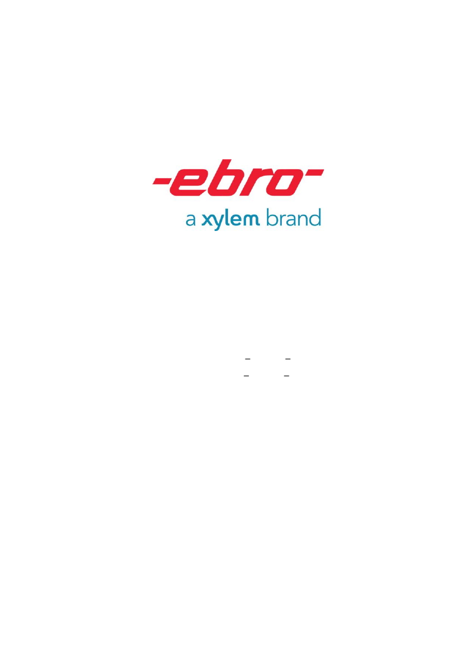 Xylem EBI 16 User Manual | Page 36 / 36