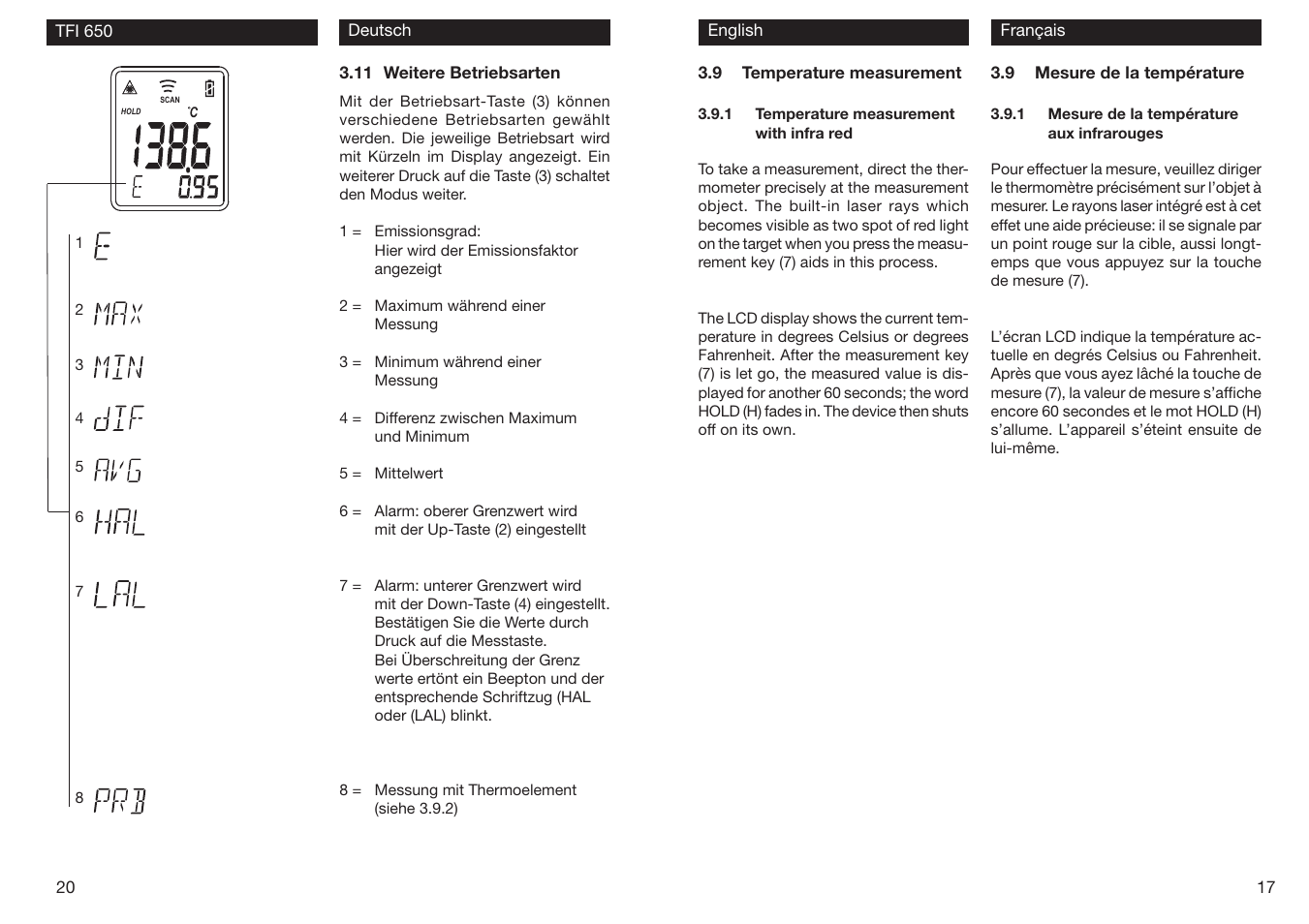 Xylem TFI 650 User Manual | Page 17 / 18