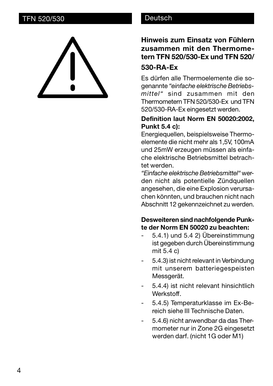 Xylem TFN 520/530 User Manual | Page 4 / 40