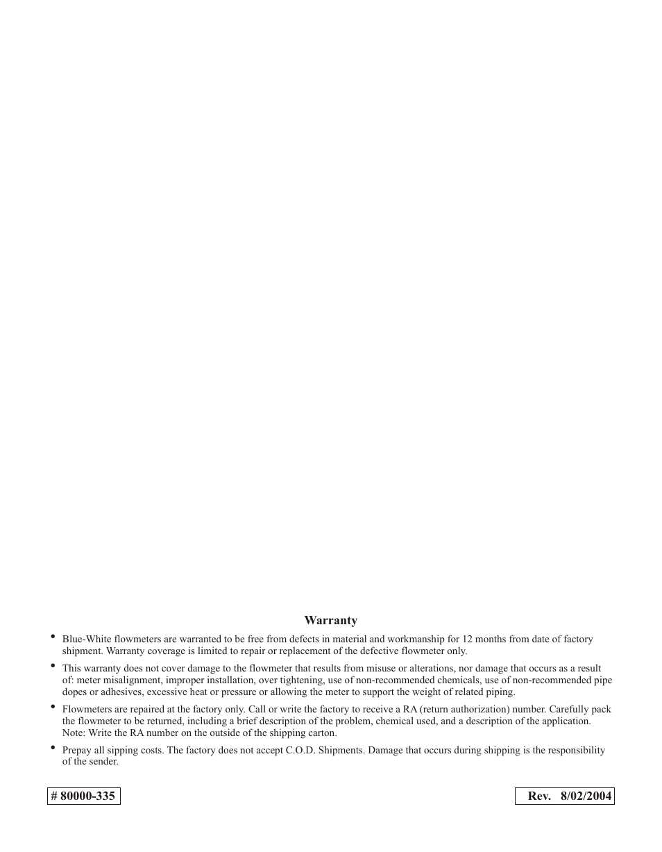 Xylem F1000 PADDLEWHEEL FLOW METERS User Manual | Page 16 / 16
