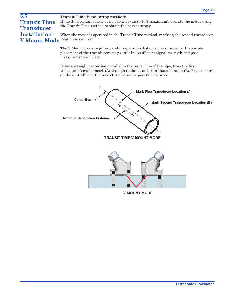 Xylem FM500 ULTRASONIC FLOW METERS User Manual | Page 43 / 74