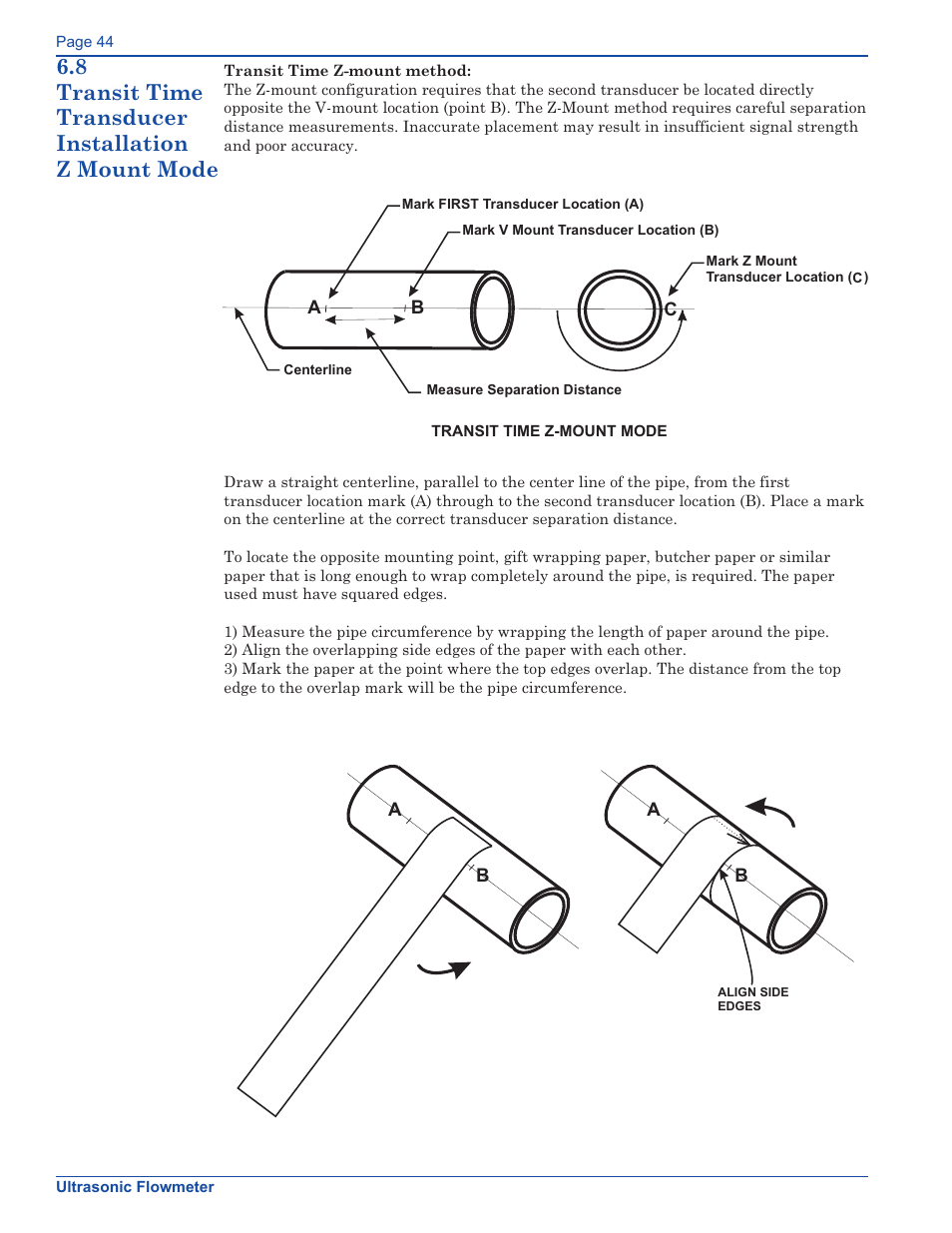 Xylem FM500 ULTRASONIC FLOW METERS User Manual | Page 44 / 74
