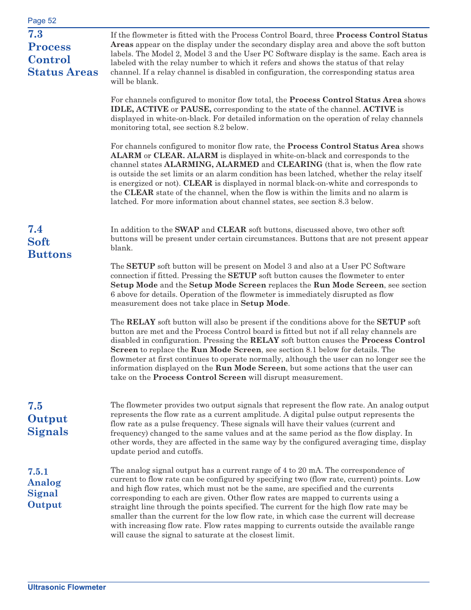 Xylem FM500 ULTRASONIC FLOW METERS User Manual | Page 52 / 74