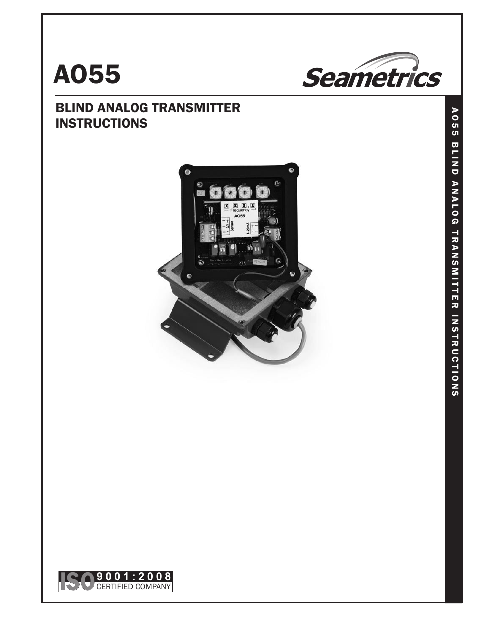 Seametrics AO55 User Manual | 4 pages