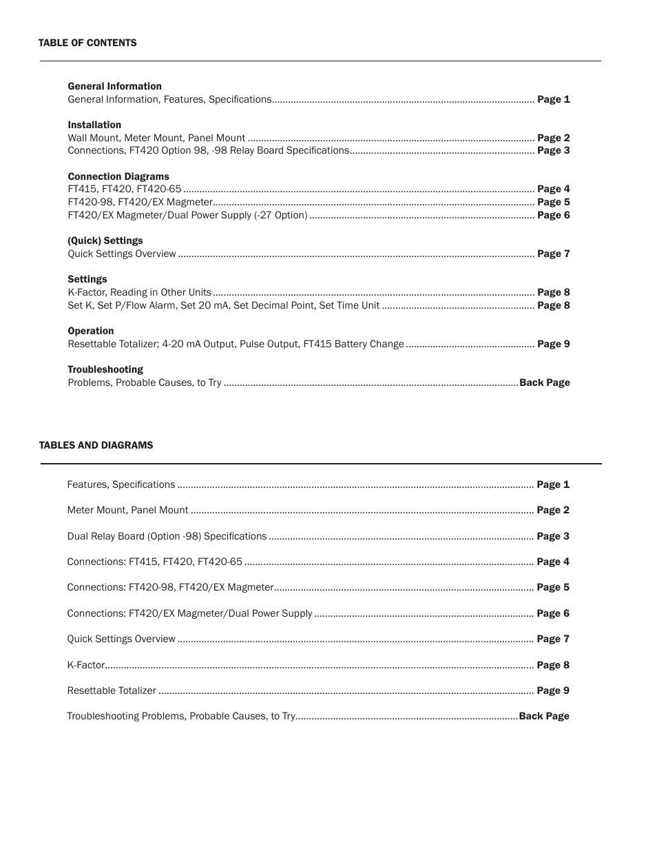 Xylem FT420 RATE/TOTAL INDICATOR User Manual | Page 2 / 12