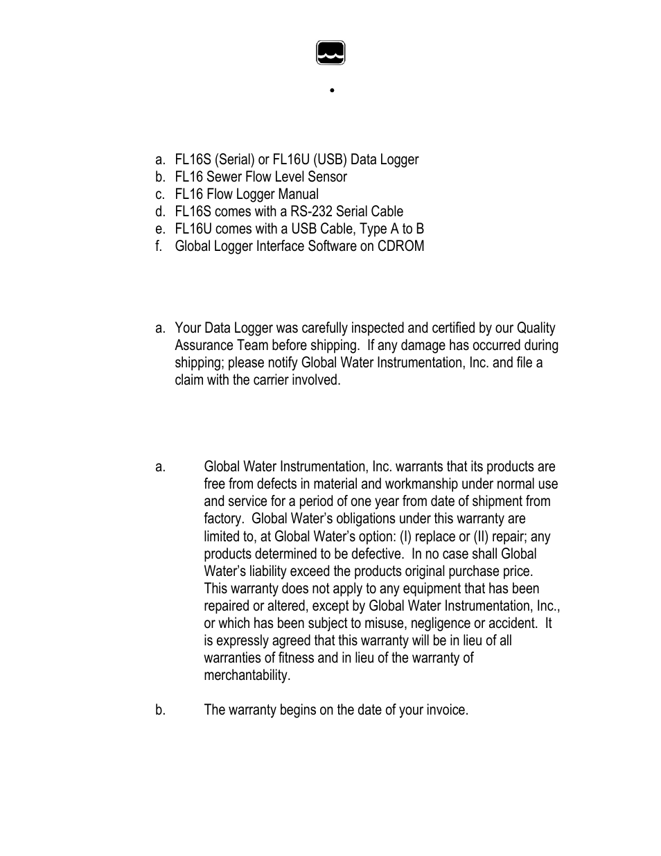 Xylem FL16 WATER FLOW LOGGERS User Manual | Page 3 / 37
