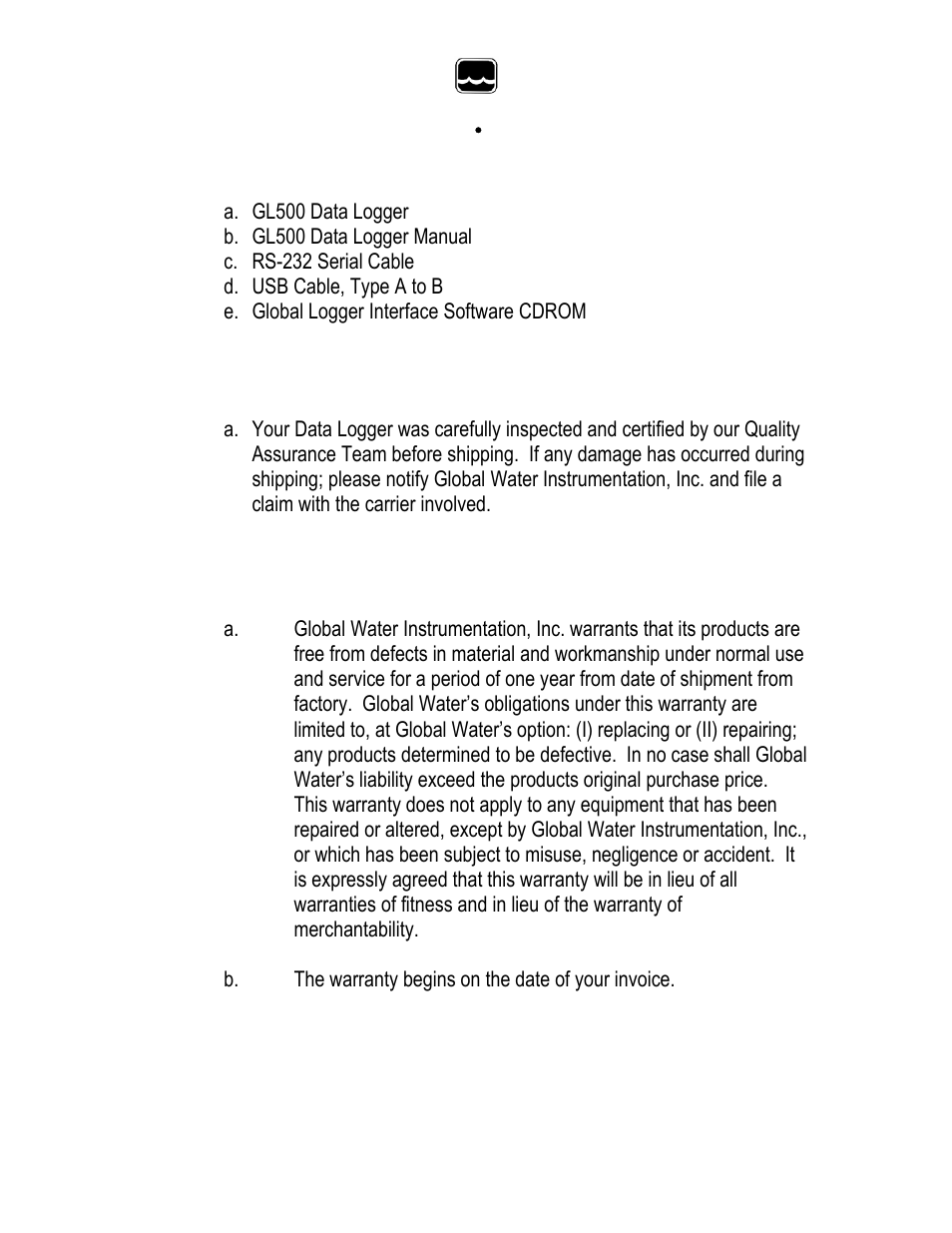 Xylem GL500 MULTICHANNEL DATA LOGGER User Manual | Page 3 / 32