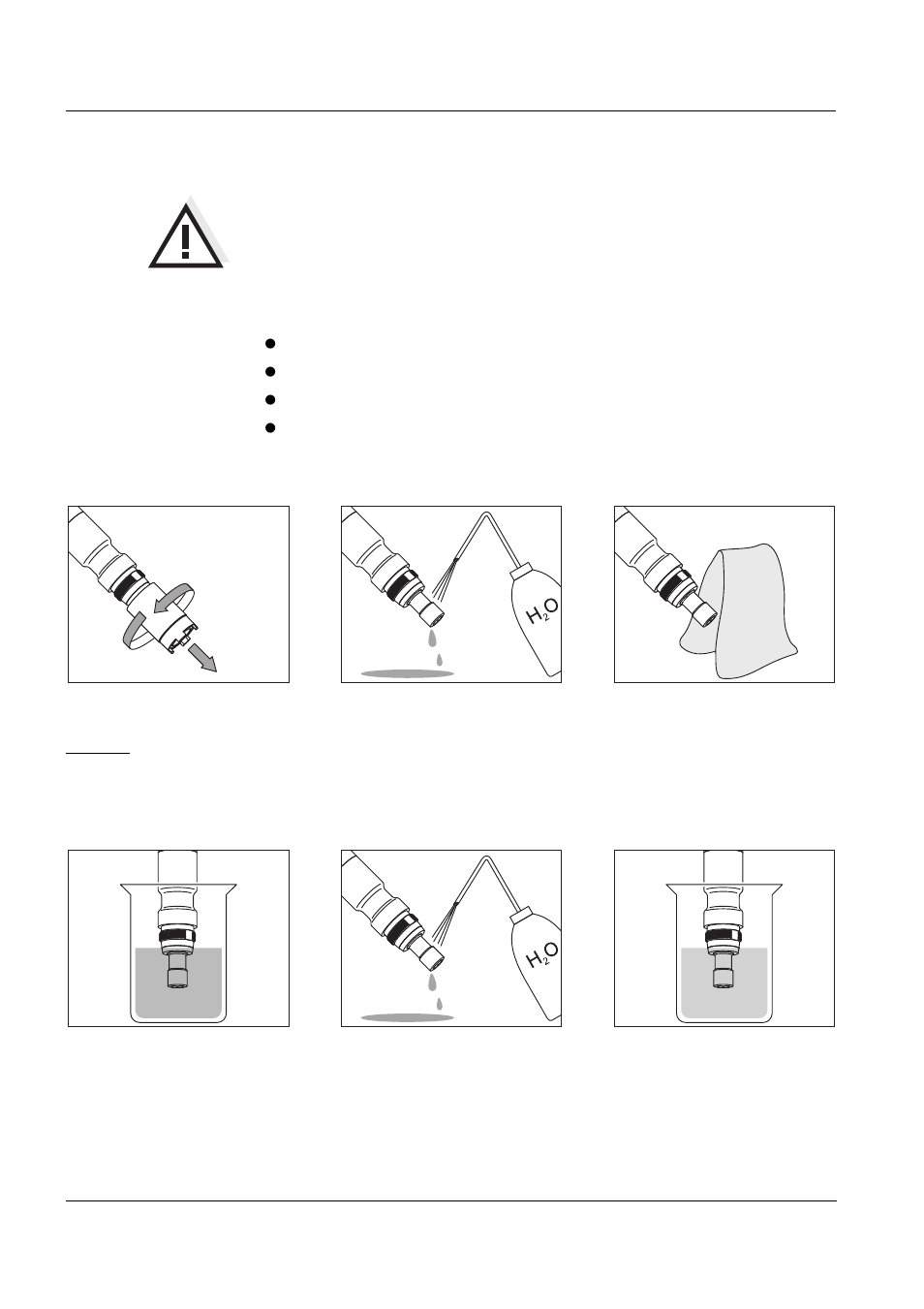 Changing the electrolyte and membrane head | Xylem CellOx 325 Dissolved oxygen sensor User Manual | Page 8 / 16