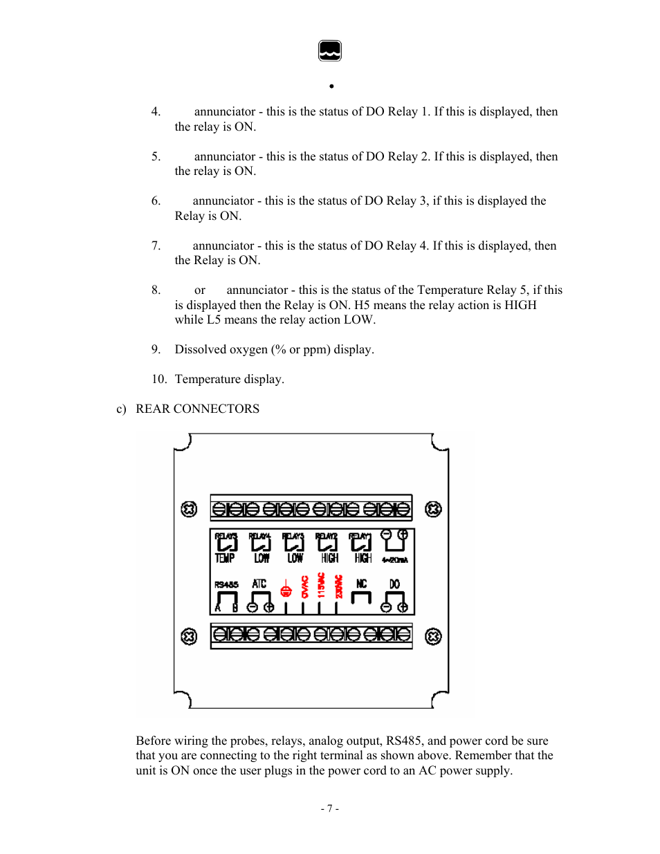 Global water | Xylem 6308DT INDUSTRIAL DISSOLVED OXYGEN TRANSMITTERS User Manual | Page 7 / 21