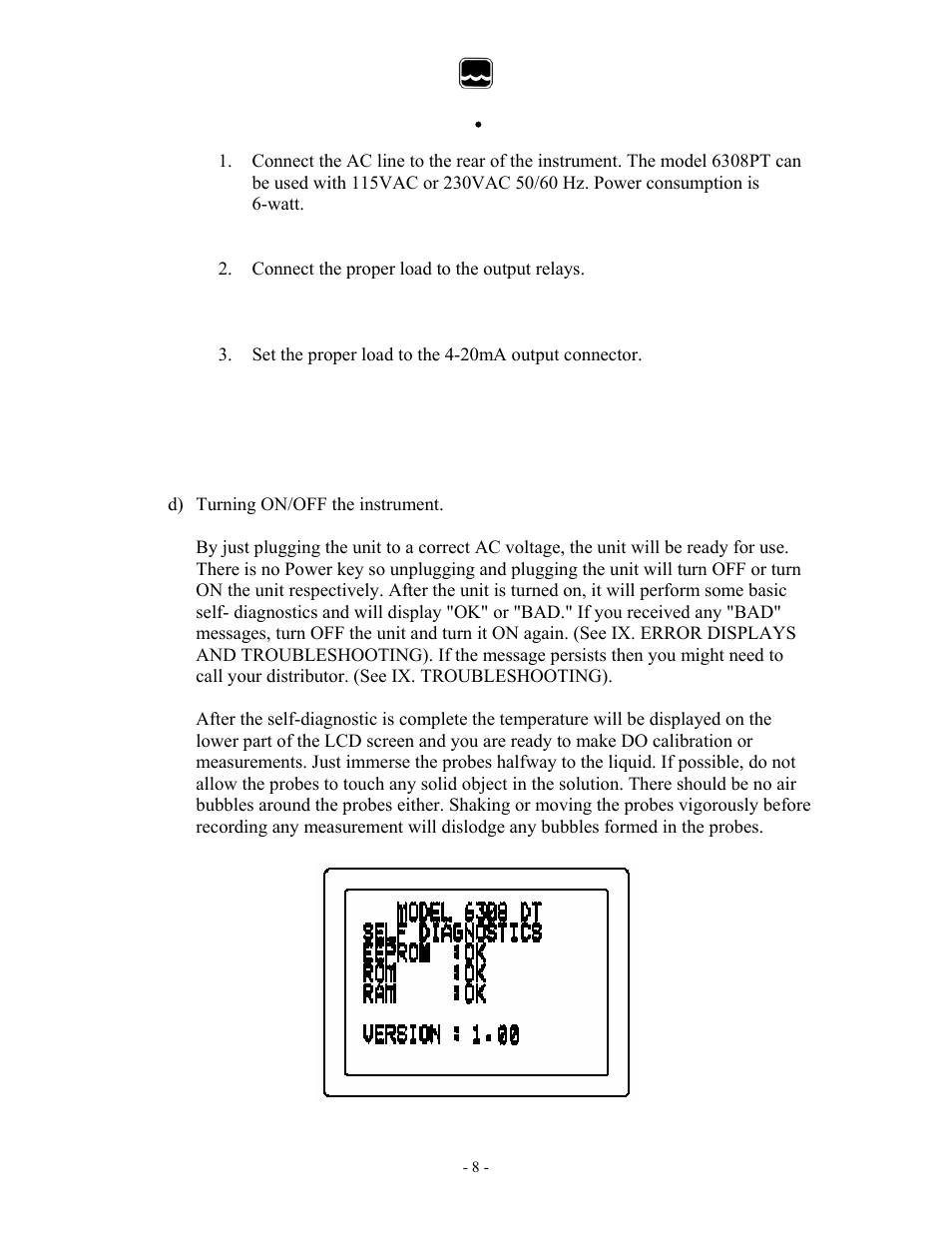 Global water | Xylem 6308DT INDUSTRIAL DISSOLVED OXYGEN TRANSMITTERS User Manual | Page 8 / 21