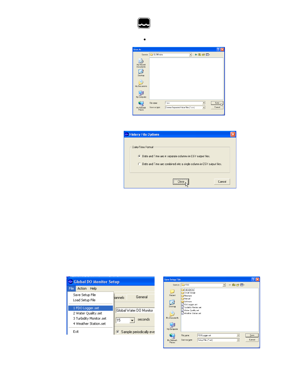 Ix. setup menus | Xylem WQ-FDO Sensor and GL500-7-2 Data Logger User Manual | Page 17 / 34