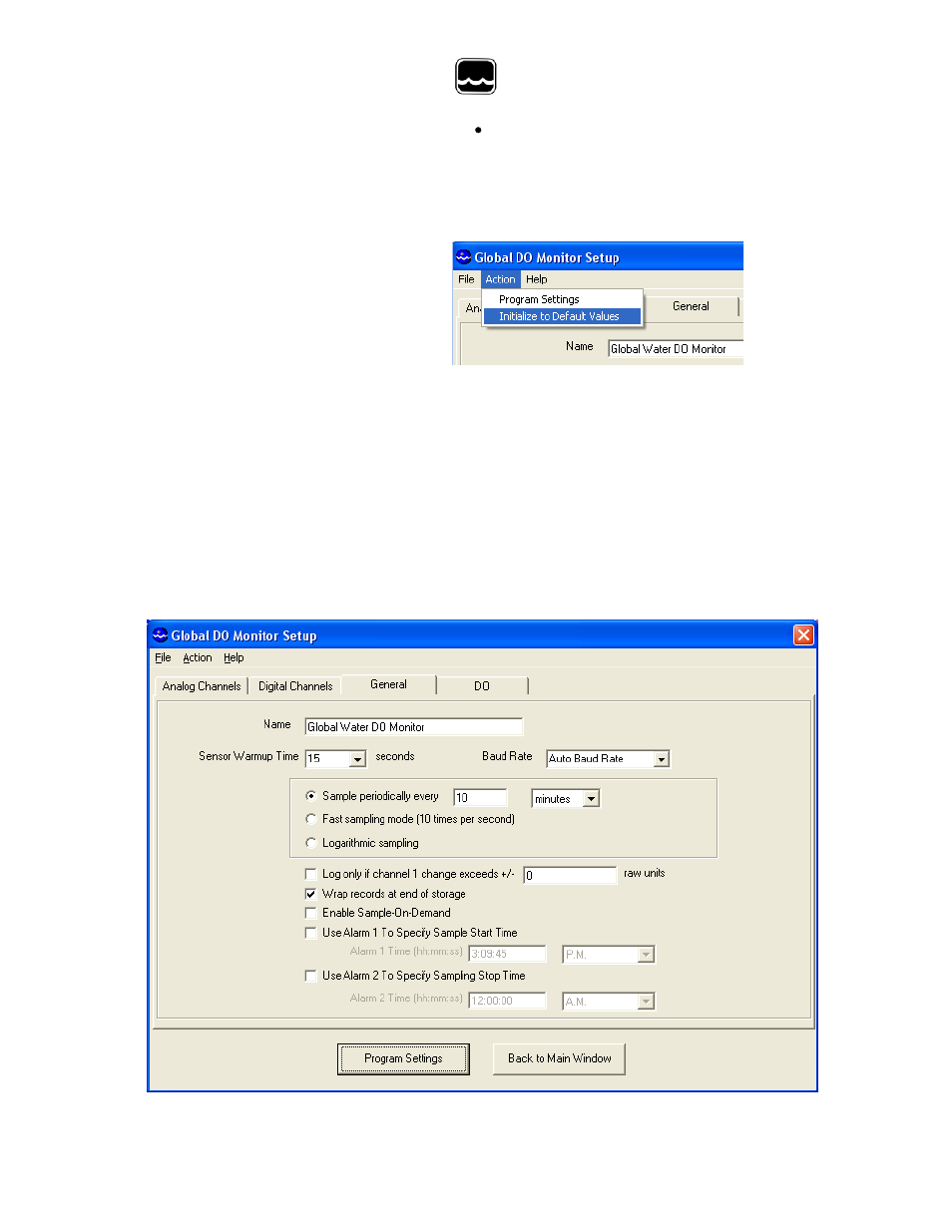 X. general setup | Xylem WQ-FDO Sensor and GL500-7-2 Data Logger User Manual | Page 18 / 34