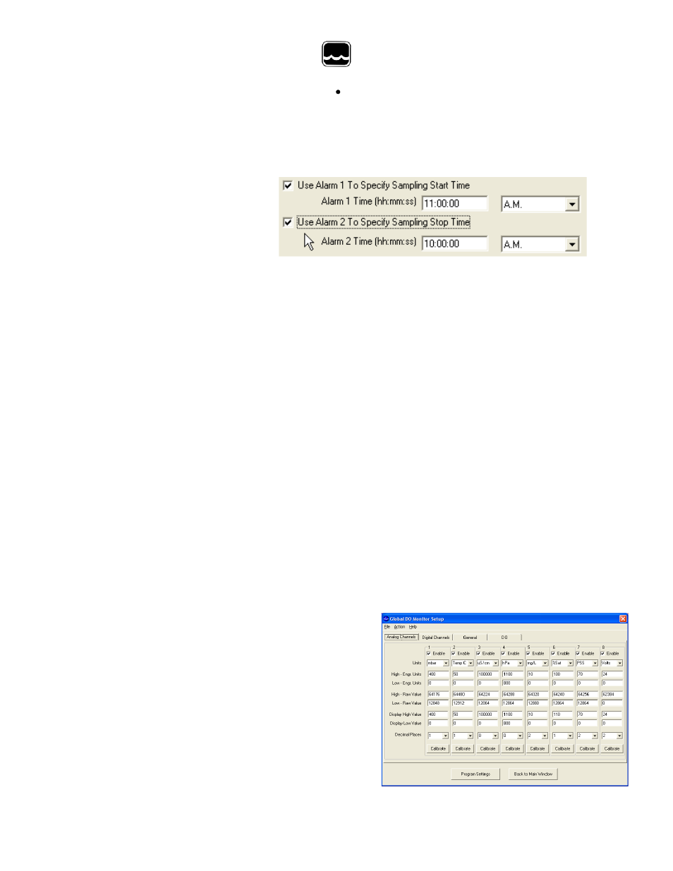 Xi. analog setup | Xylem WQ-FDO Sensor and GL500-7-2 Data Logger User Manual | Page 21 / 34