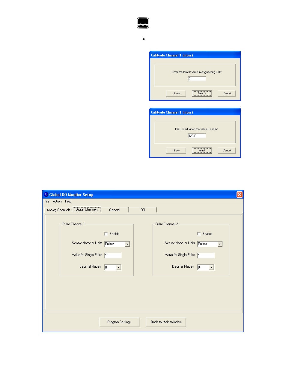 Xii. digital setup | Xylem WQ-FDO Sensor and GL500-7-2 Data Logger User Manual | Page 24 / 34